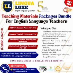Teaching Materials Package Bundle for English Language Teachers